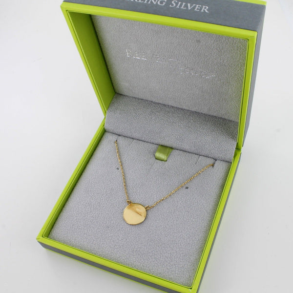 Sterling Silver Disk Design Necklace - Reeves & Reeves
