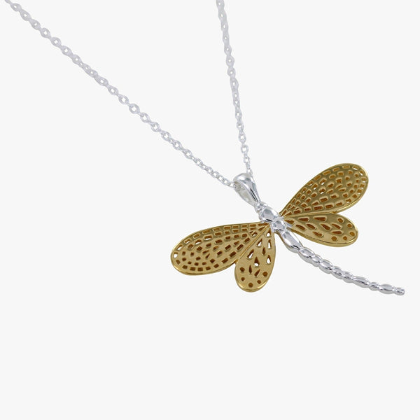 Sterling Silver Dragonfly Necklace - Reeves & Reeves