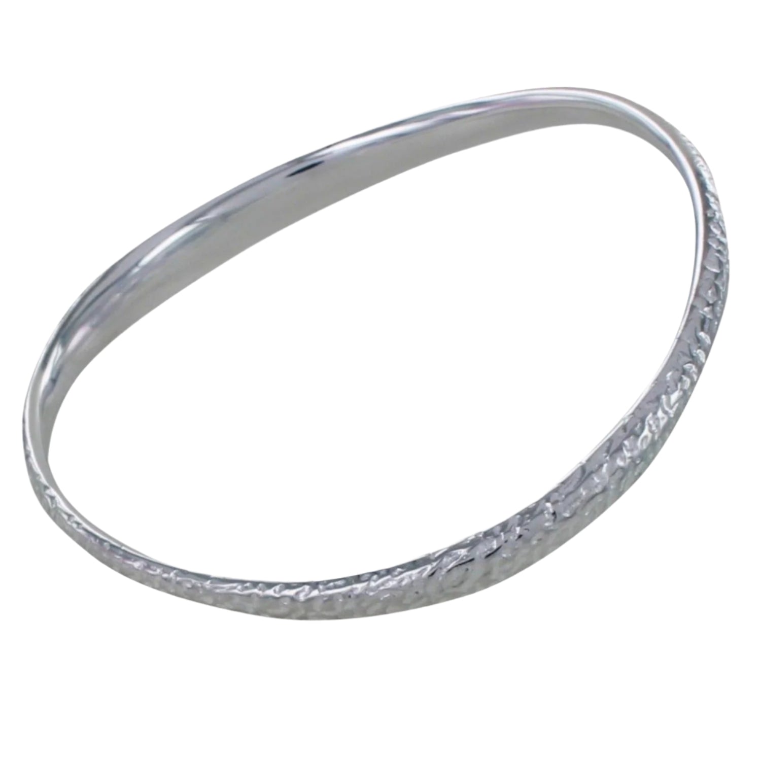 Sterling Silver Driftwood Bangle - Reeves & Reeves