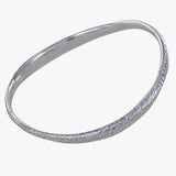 Sterling Silver Driftwood Bangle - Reeves & Reeves