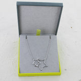 Sterling Silver Duo Star Necklace - Reeves & Reeves