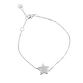 Sterling Silver Edged CZ Star Bracelet - Reeves & Reeves