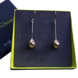 Sterling Silver Egg Pendant Earrings - Reeves & Reeves