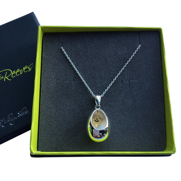 Sterling Silver Egg-Squisite Necklace - Reeves & Reeves