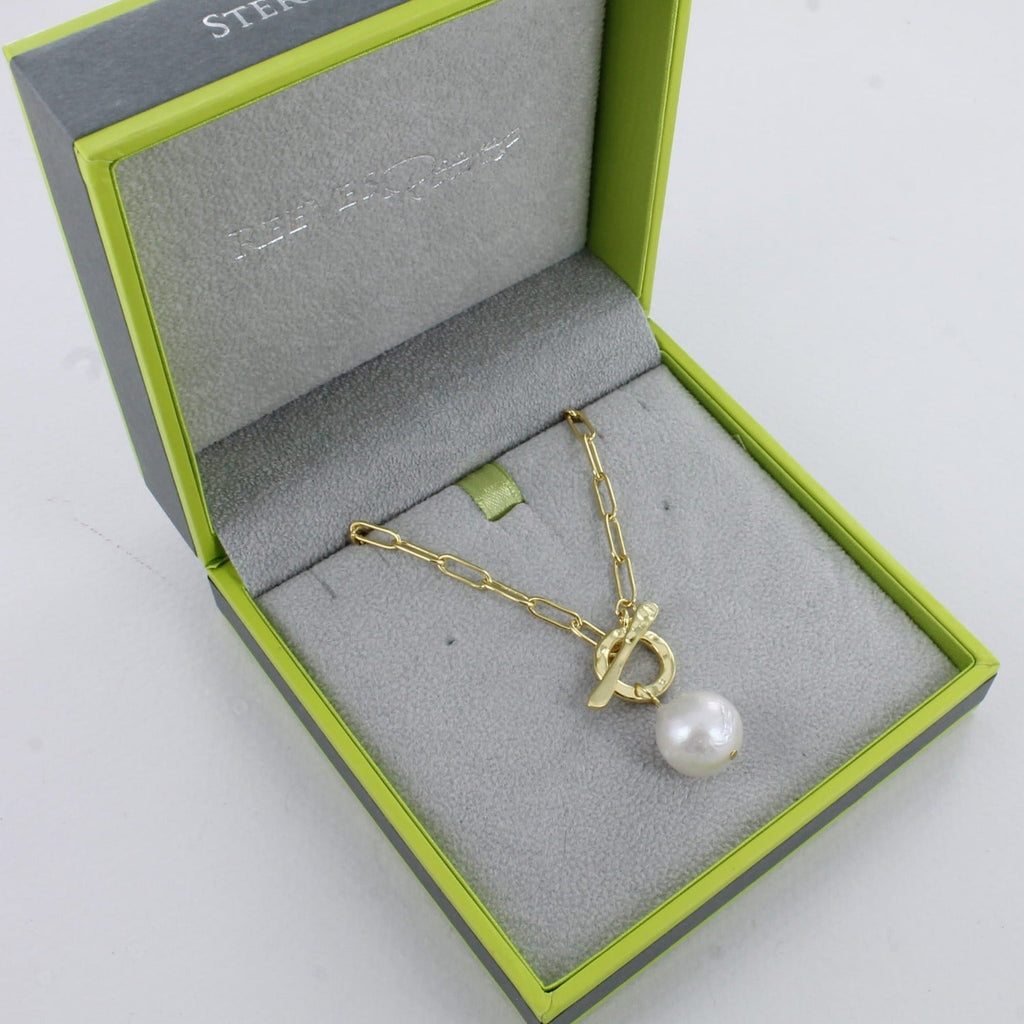 Sterling Silver Elegant Glamour Pearl Necklace - Reeves & Reeves