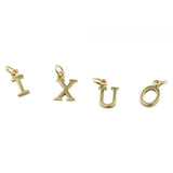 Sterling Silver Elegant Letter Charms - Reeves & Reeves