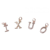Sterling Silver Elegant Letter Charms - Reeves & Reeves