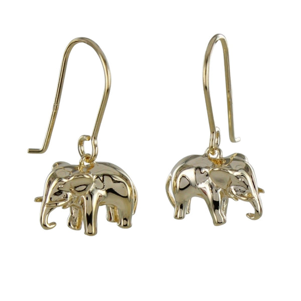 Sterling Silver Elephant Earrings - Reeves & Reeves