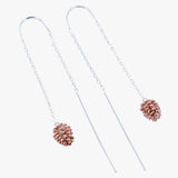 Sterling Silver Falling Fir Cone Earrings - Reeves & Reeves