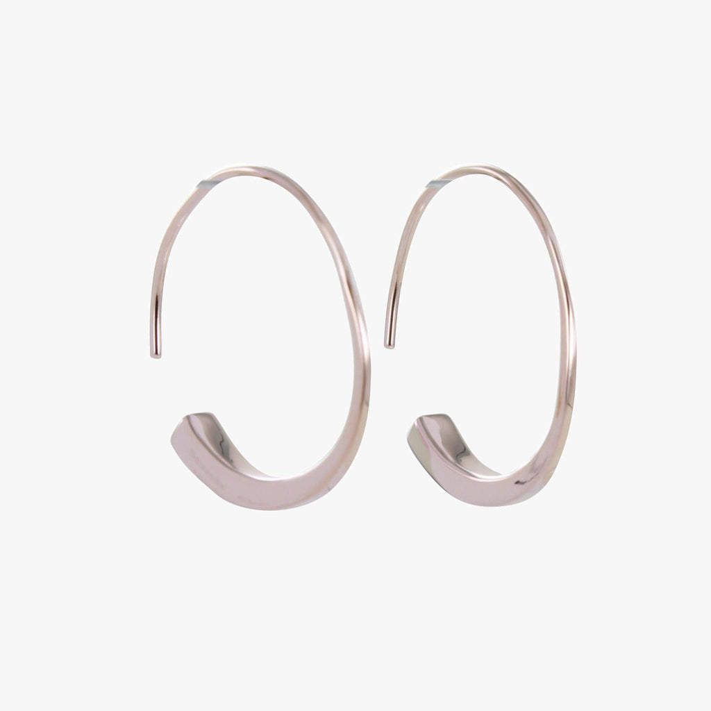 Sterling Silver Farrier Nail Hoop Earrings - Reeves & Reeves