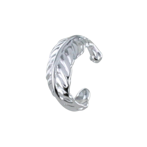 Sterling Silver Feather Ear Cuff - Reeves & Reeves