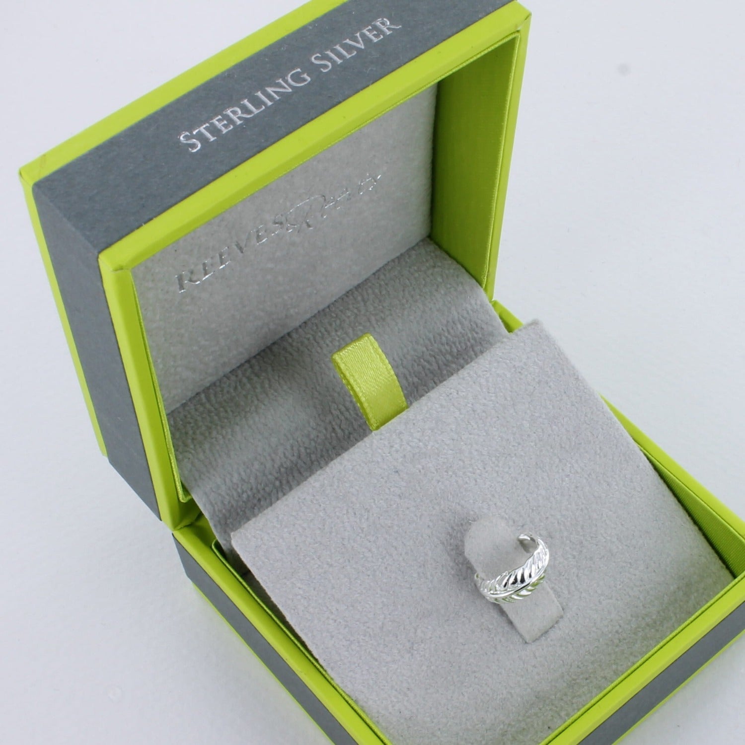 Sterling Silver Feather Ear Cuff - Reeves & Reeves