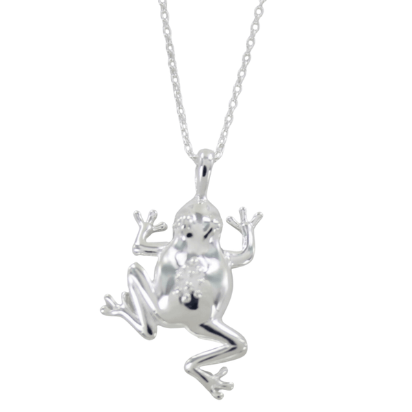 Sterling Silver Frog Necklace - Reeves & Reeves