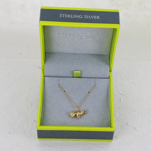 Sterling Silver Hippo Necklace - Reeves & Reeves