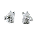 Sterling Silver Horse Head Stud Earrings - Reeves & Reeves