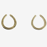 Sterling Silver Horseshoe Stud Earrings - Reeves & Reeves