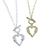 Sterling Silver J'adore Heart Necklace - Reeves & Reeves
