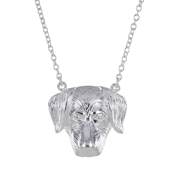 Sterling Silver Labrador Dog Necklace - Reeves & Reeves
