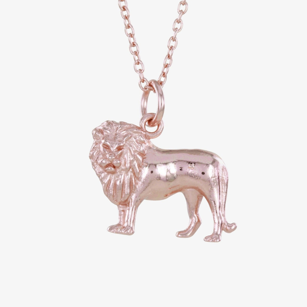 Sterling silver deals lion necklace