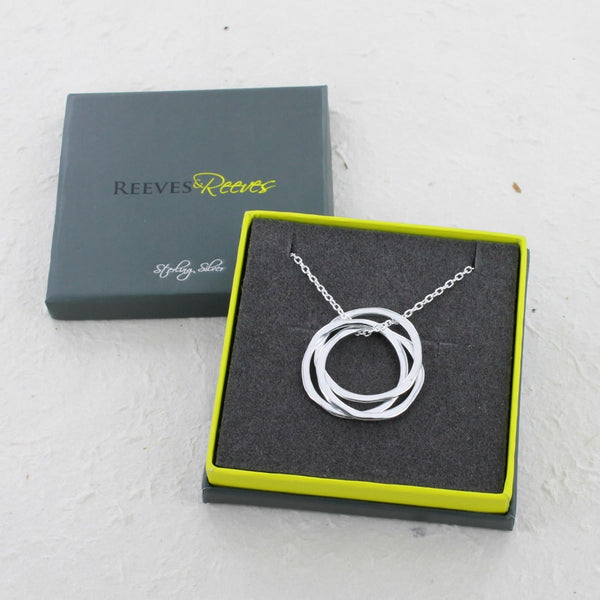 Sterling Silver Live Life To The Full Necklace - Reeves & Reeves
