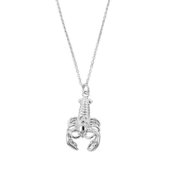 Sterling Silver Lobster Necklace - Reeves & Reeves