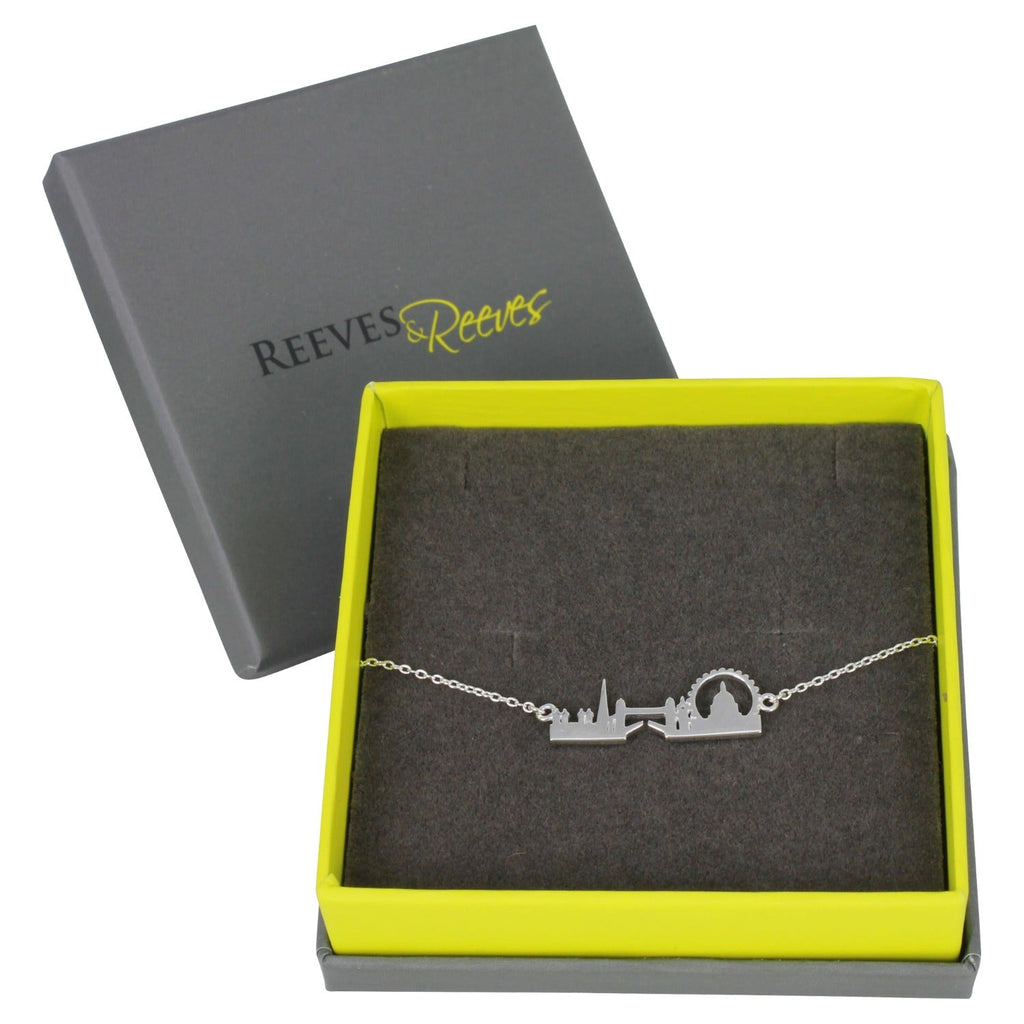 Sterling Silver London Skyline Bracelet - Reeves & Reeves