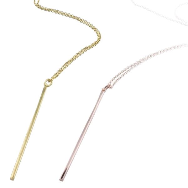 Sterling Silver Long Line Necklace - Reeves & Reeves