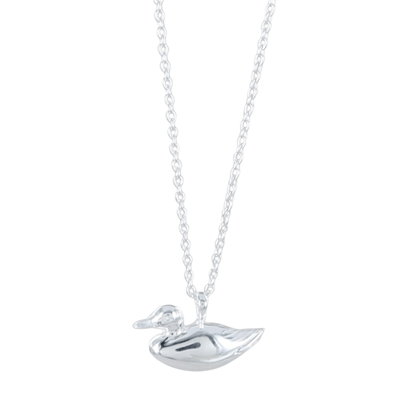 Sterling Silver Mallard Duck Necklace - Reeves & Reeves