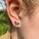 Sterling Silver Mare and Foal Studs - Reeves & Reeves