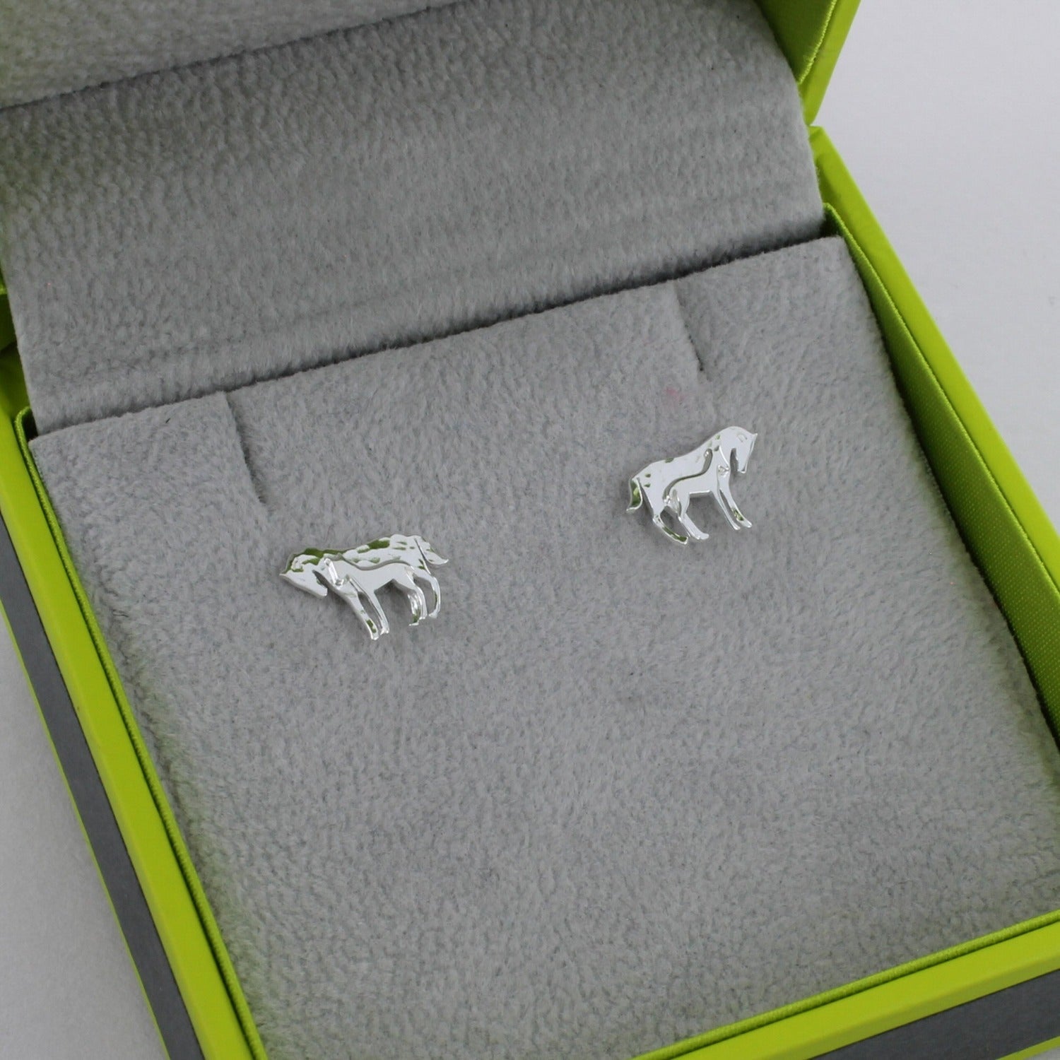 Sterling Silver Mare and Foal Studs - Reeves & Reeves