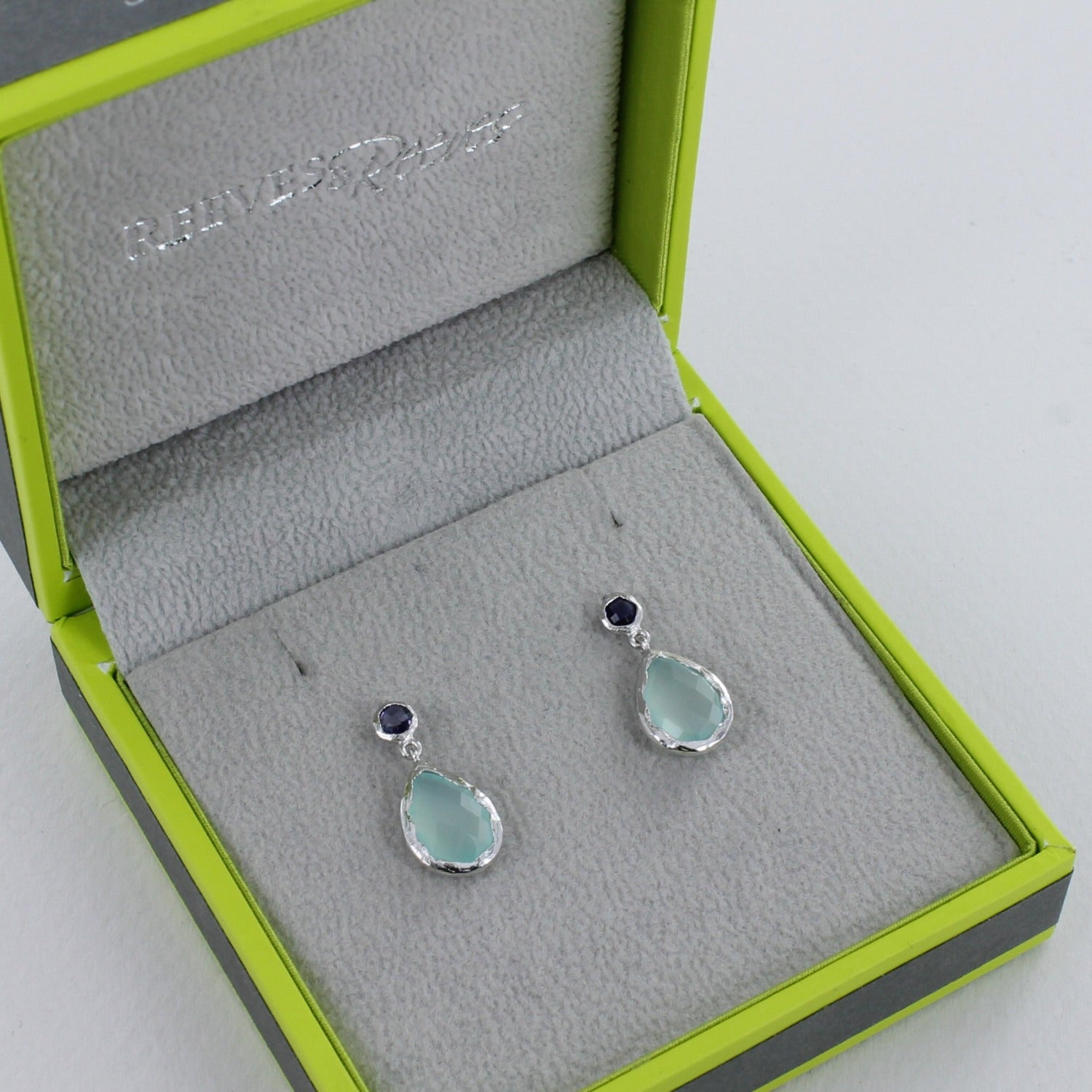 Sterling Silver Moulin Drop Earrings - Reeves & Reeves