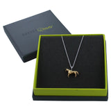 Sterling Silver Origami Horse Necklace - Reeves & Reeves