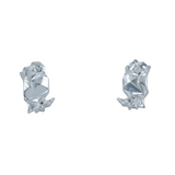 Sterling Silver Origami Owl Stud Earring - Reeves & Reeves