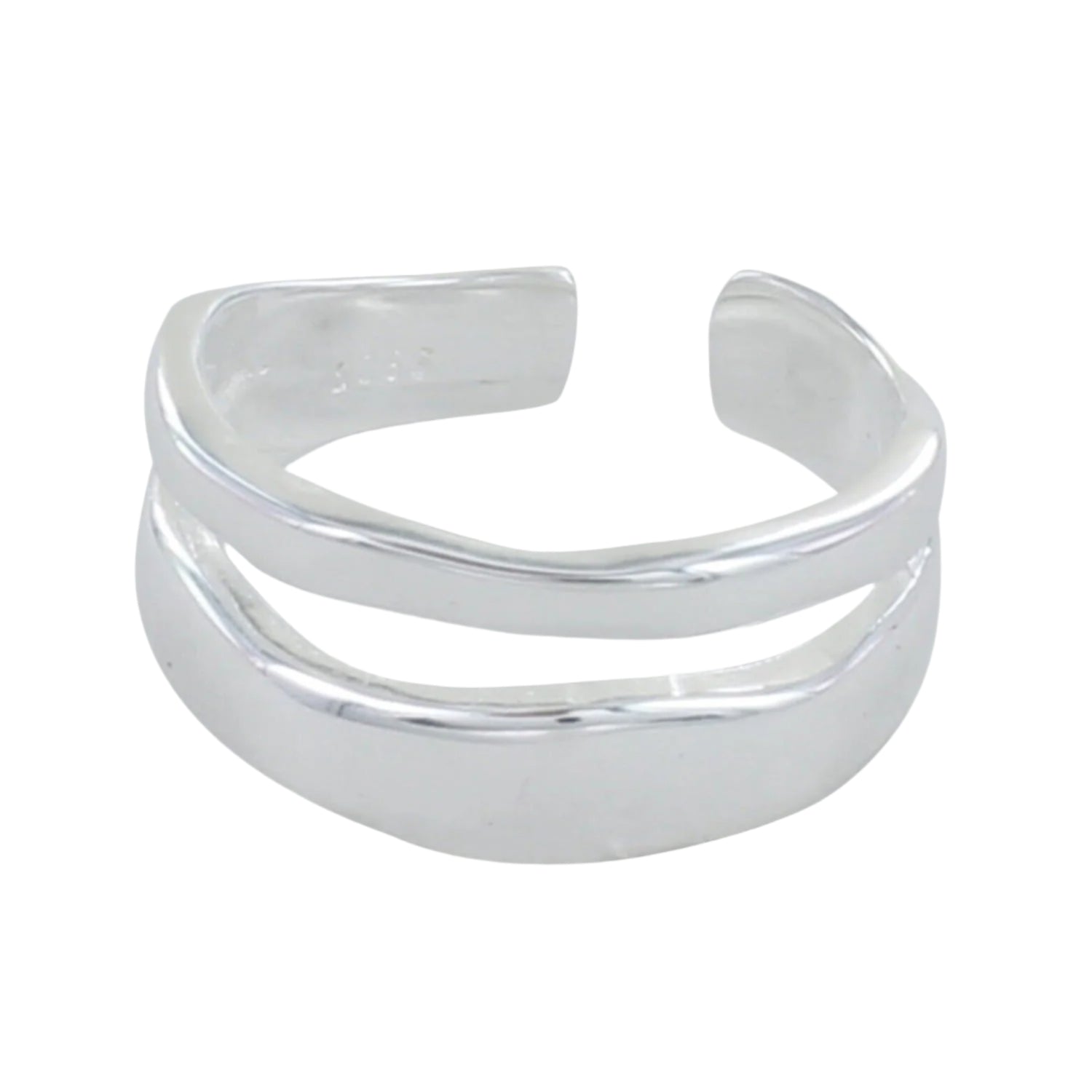 Sterling Silver Parallel Adjustable Ring - Reeves & Reeves