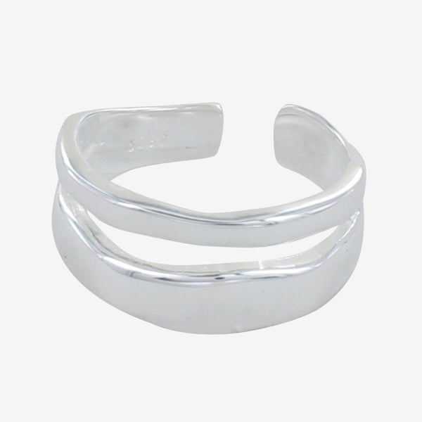 Sterling Silver Parallel Adjustable Ring - Reeves & Reeves
