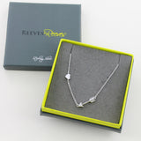 Sterling Silver Pavé Shooting Arrow Necklace - Reeves & Reeves