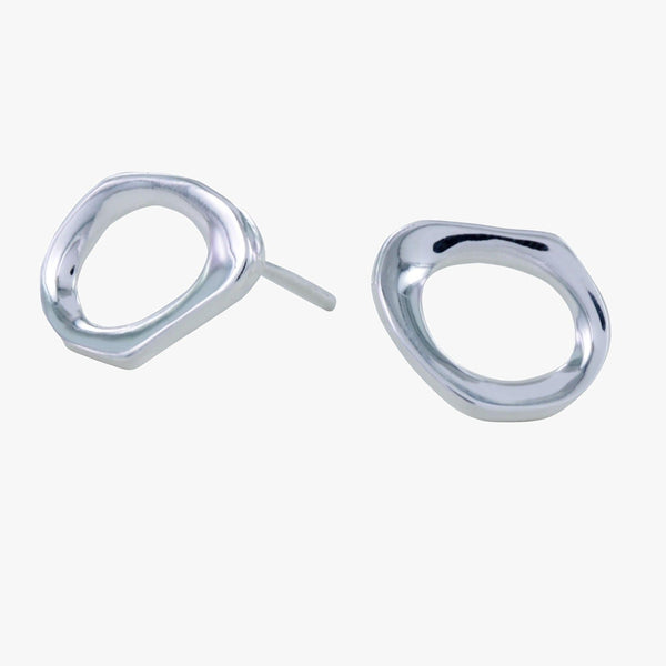 Sterling Silver Ringlet Stud Earrings - Reeves & Reeves
