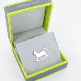 Sterling Silver Rocking Horse Necklace - Reeves & Reeves