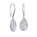 Sterling Silver Rose Quartz Gem Earrings - Reeves & Reeves