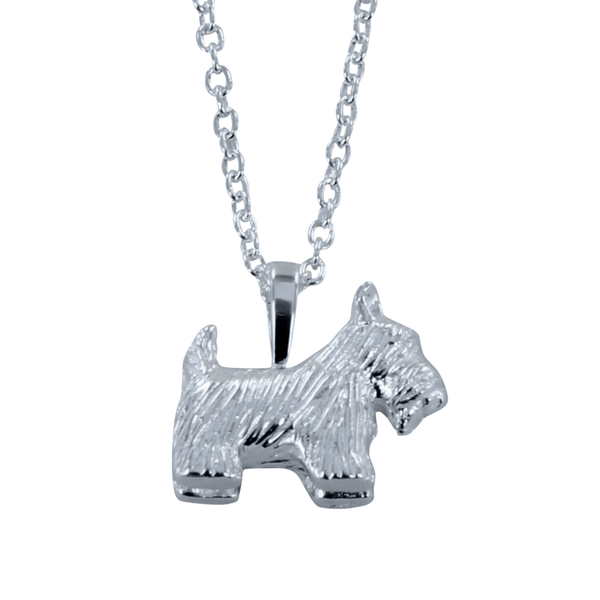Sterling Silver Scottie Dog Necklace - Reeves & Reeves