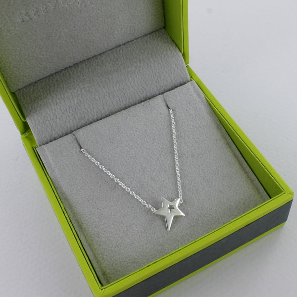 Sterling Silver Seren Star Necklace - Reeves & Reeves