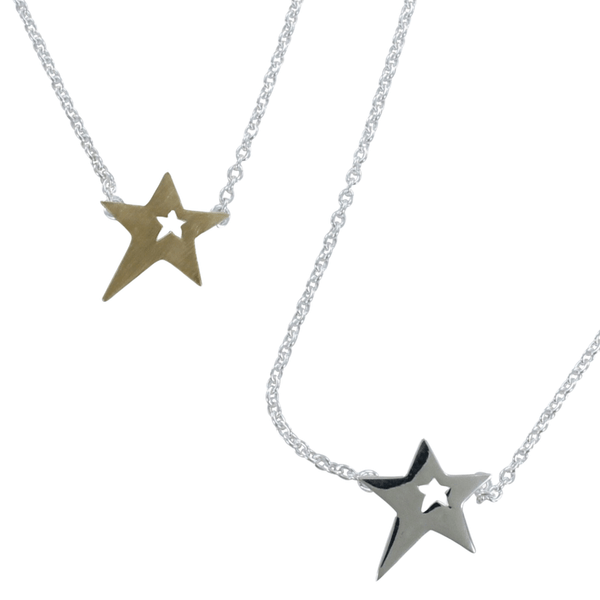 Sterling Silver Seren Star Necklace - Reeves & Reeves