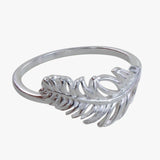 Sterling Silver Settled Feather Ring - Reeves & Reeves