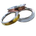 Sterling Silver Shimmer Textured Rings - Reeves & Reeves