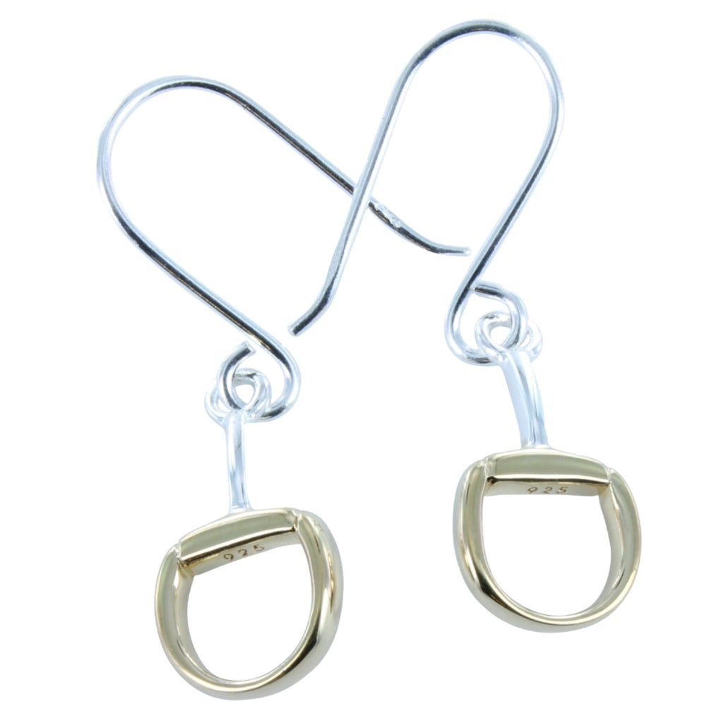 Sterling Silver Snaffle Bit Drop Earrings - Reeves & Reeves