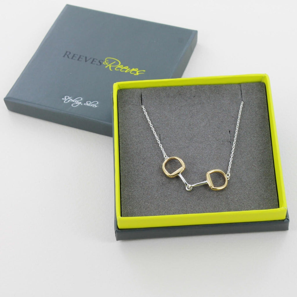Sterling Silver Solo Snaffle Necklace - Reeves & Reeves