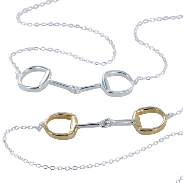 Sterling Silver Solo Snaffle Necklace - Reeves & Reeves