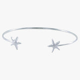 Sterling Silver Starfish Cuff Bracelet - Reeves & Reeves