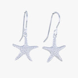 Sterling Silver Starfish Drop Earrings - Reeves & Reeves
