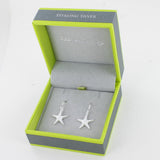 Sterling Silver Starfish Drop Earrings - Reeves & Reeves